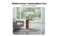 C-Shaped End Table Space-Saving Home Furnishing Multi-Functional for Living Room