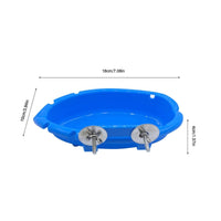 Parrot Bath Bowl Sturdy Bird Enclosure Bath Space Saving