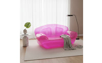 Transparent Inflatable Sofa Thick PVC Inflatable Couch Portable Inflatable Couch Lightweight for Adults, Teens, Dorm Room, Apartments