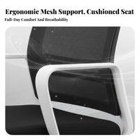 Support Ergonomic Rolling Chair Thick Padded Seat High-Back Rolling Chair Adjustable Height Office Furniture 360° Swivel for Students, Gamers, Conference Room, Bedroom