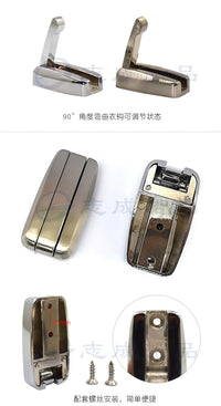 房车可折叠衣帽钩旅居车拖挂车门不锈钢材质门钩改装配件