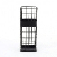 Umbrella Stand with Water-Catching Tray Square Umbrella Storage Container Wire