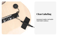 Acoustic Instrument Pickup Universal Acoustic Pickup Damage Piezo Transducer for Artists, Live Performance