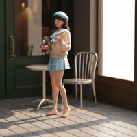 Bear Girl Figure Miniature Scale Girl Figurine Versatile Decor for Dollhouse