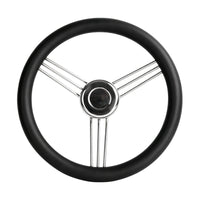 Stainless Steel Boat Steering Wheel with Foam Grip for Yachts