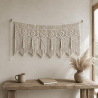 Macrame Wall Hanging Handmade Macrame Curtain Fringe Design