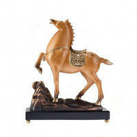 Rearing Horse Statue Tabletop Sculpture Decorative for Living Room, Homeowners