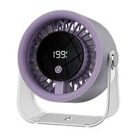 Desktop Circulating Fan, USB Rechargeable, High Wind, 4-Speed, for Office/Dorm/Home