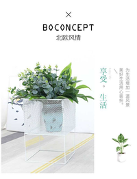 空之间生北欧铁艺花架室内玄关客厅阳台绿萝金属花盆落地式置物架