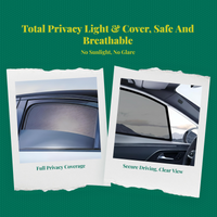 Car window shade blocks sun