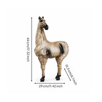 Resin Horse Sculpture Mottled Home Decoration Long Legs