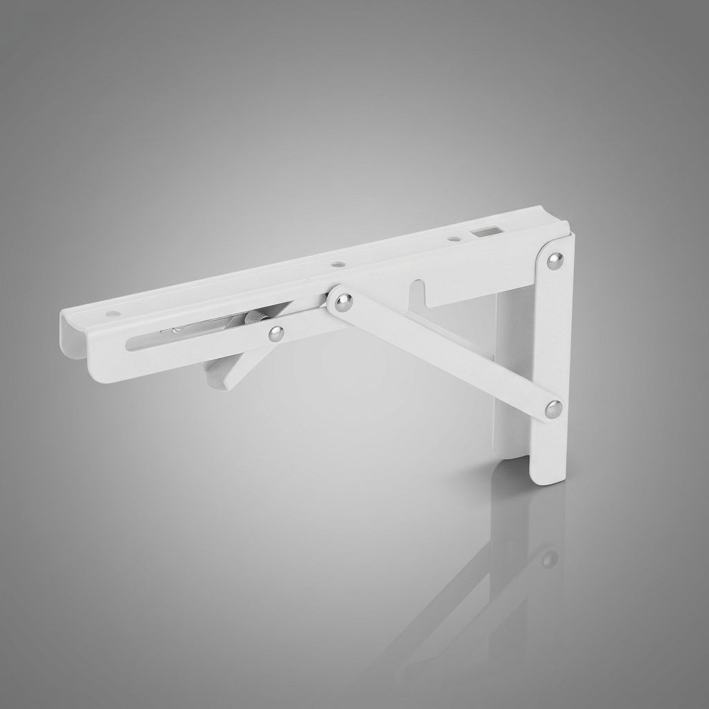 Shelf Bracket for Folding Table with Spray Paint Finish, Heavy Duty Stainless Steel Folding Brackets, Space Saving Support, Metal DIY Hardware