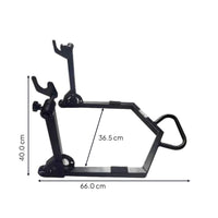 Foldable motorcycle rear stand
