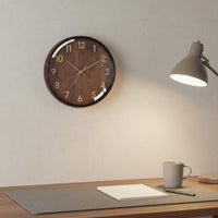 Wooden Wall Timepiece Solid Wood Quiet Wall Timepiece 3D Numbers for Living Room