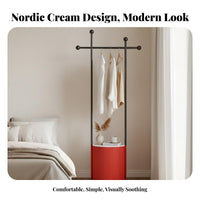 Integrated Nightstand and Coat Rack Multifunctional Design Bedside Cabinet