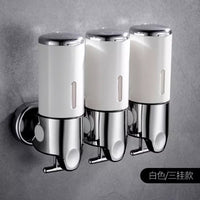 Wall-Mounted 304 Stainless Steel Soap Dispenser, Manual Press, for Hotel Bathroom