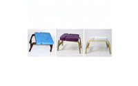 Postural Exercise Headstand Bench Wooden Headstand Bench with Cushion Supportive Inversion Stool for Yogis