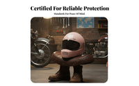 Retro 3C Certified Full-Coverage Helmet Thickened Liner for Men, Winter