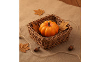 Foam Pumpkin Miniature Decorative Foam Pumpkins Fall Pumpkin with Stem for Tabletop