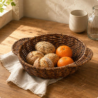 Rattan Basket Serving Bread Basket Multipurpose