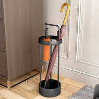 Iron Umbrella Stand with Drip Tray for Home and Commercial Use
