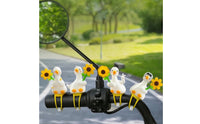 4 Pieces Duck Ornament with Clip Lightweight Duck Handlebar Accessory Playful Decoration for Kids