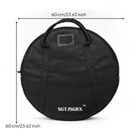 Zippered Pocket Padded Cymbal Bag Clear Label Window 22 Inch Cymbal Bag