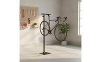 Space-Saving Vertical Bike Rack with Hooks Adjustable Vertical Bike Rack Indoor Cycle Floor Stand Stable for Commuters