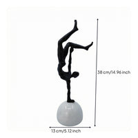 Inverted Gymnast Statue Abstract Gymnast Figurine Glossy House Decoration