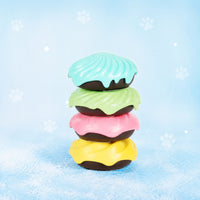 4 Pieces Doughnut Air Freshener Residue-Non-Sticky Pet Odor Neutralizer for Car