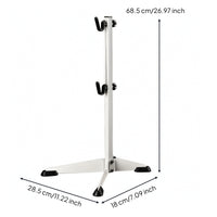 Folding Bike Stand with Adjustable Hooks Portable Vertical Bike Stand Powder-Coated Rustproof for Garage, Apartment, Indoor