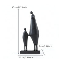 Abstract Metal Sculpture Modern Decorative Statue Artistic for Office, Bookshelf