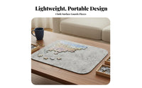Lightweight Felt Jigsaw Board Set Large Capacity 1000 Piece Jigsaw Workstation Non-Slip Surface Game Accessory for Families, Adults, Seniors, Travel, Small Areas, Living Room, Vacation