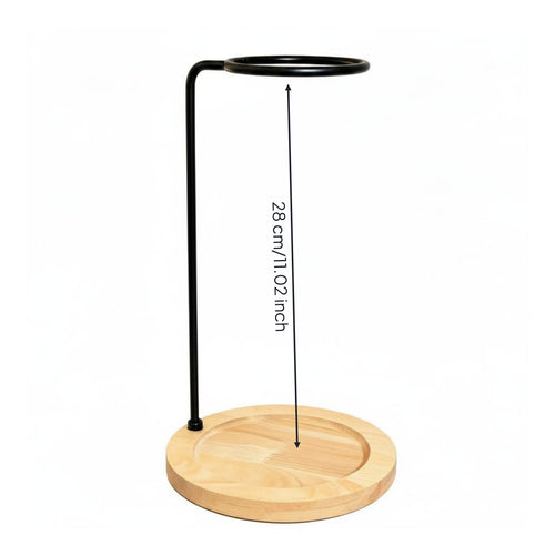 Coffee Dripper Stand Wood Base Kitchen Tool Space-Saving