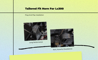 LC300 High/Low Two-Tone Horn Upgrade