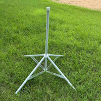 Triangular Braced Sun Umbrella Base 38 Mm Pole Size Four-Leg Umbrella Base Tall Center Tube Metal
