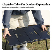 Collapsible Grill Table with Storage Includes Lamp Hook Modular Cooking Station