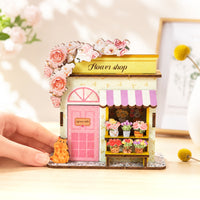 Wooden DIY Mini Shop Model Kit for Craft Enthusiasts