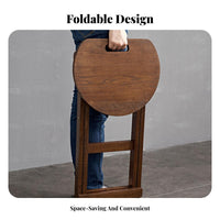 X-Shaped Frame Folding Stool Long-Lasting Household Furniture Built-in Handle