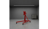 Die-Cast Model Engine Stand 1/10 Scale Miniature Engine Stand Self-Assembly Space-Saving for Hobbyists, Collectors, Dioramas, Workbenches
