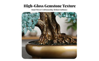 Citrine Wealth Tree Handmade Citrine Fortune Tree House Decoration for Spiritual Seekers, Living Room, Entrance Hall