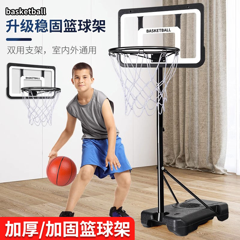 Adjustable Basketball Hoop for Kids and Adults - Outdoor Iron Frame