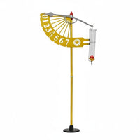 Dynamic Rain Gauge Moving Pointer Outdoor Decor Clear Scale for Patio