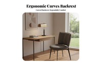 Soft Padded Upholstered Armless Dining Chair Ergonomic Design Modern Minimalist Side Chair Long-Lasting Indoor Furniture High-Rebound Cushion for Restaurant Owners, Hotel Managers, Interior Designers, Cafe, Living Room, Kitchen, Office