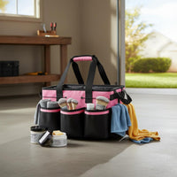 Janitorial Supply Bag Waterproof Housekeeping Tool Bag Large Capacity Cleaning Supply Carrier for Housekeepers, Cleaners, Car Wash, Gardening