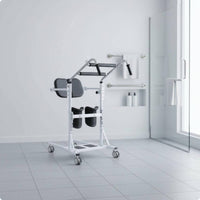 Standing Transfer Aid Curved Handle Swivel Casters