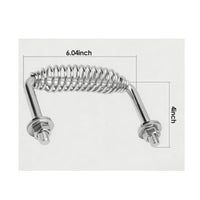 Bolt-on Coil Handle Long-Lasting BBQ Coil Handle for Outdoor Grilling, Cookout