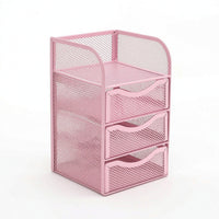 Mesh Organizer with Drawers Compact for Home Office, Professionals, Students