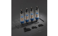 4 Pieces 81mm Metal Shock Absorb Smooth Damping Hydraulic RC Car Damper Adjustable Metal Damping System Shocks for Rough Terrain