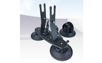 Suction Cup Mounting Bracket Matte Black Fixture Hardware Industrial Finish